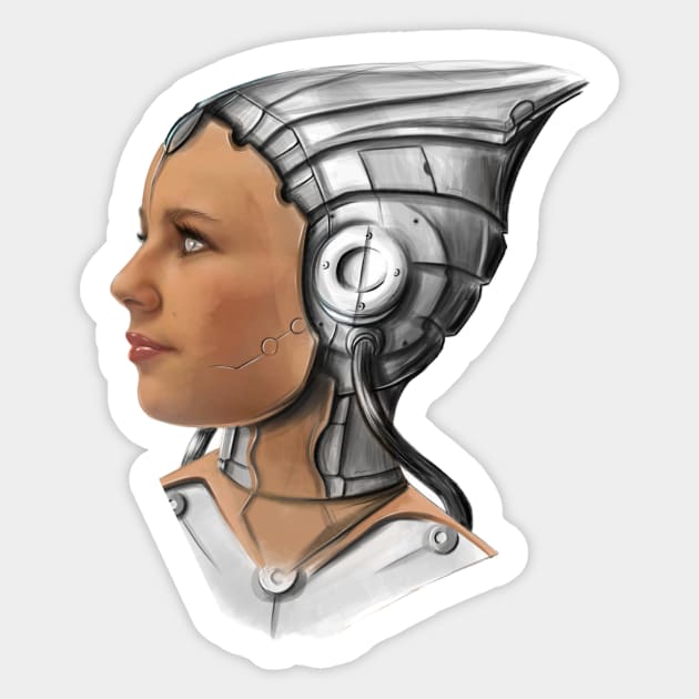 Cyberpunk Girl  2.0 Sticker by Tom2311Tom